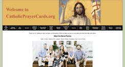 Desktop Screenshot of catholicprayercards.org