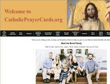 Tablet Screenshot of catholicprayercards.org